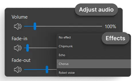 Music, Voiceovers & Audio Effects